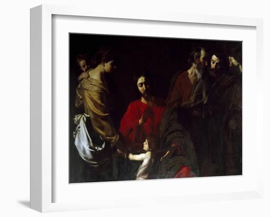 Christ Among the Children-Nicolas Tournier-Framed Giclee Print