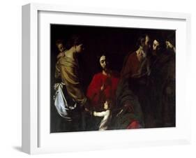 Christ Among the Children-Nicolas Tournier-Framed Giclee Print