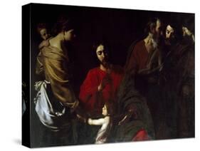 Christ Among the Children-Nicolas Tournier-Stretched Canvas