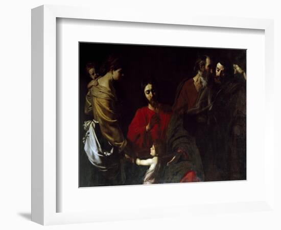 Christ Among the Children-Nicolas Tournier-Framed Giclee Print