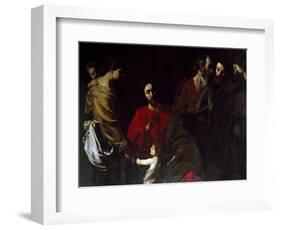 Christ Among the Children-Nicolas Tournier-Framed Giclee Print