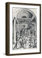 Christ Among the Doctors, 1506-Albrecht Dürer-Framed Giclee Print