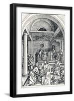 Christ Among the Doctors, 1506-Albrecht Dürer-Framed Giclee Print