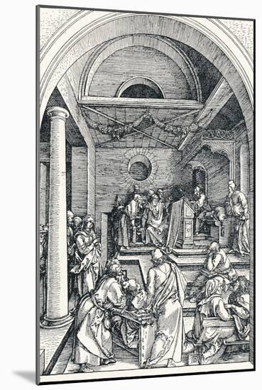 Christ Among the Doctors, 1506-Albrecht Dürer-Mounted Giclee Print