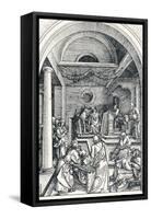 Christ Among the Doctors, 1506-Albrecht Dürer-Framed Stretched Canvas