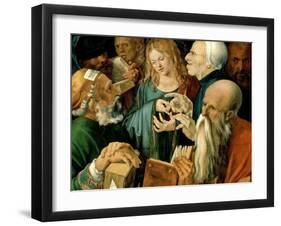 Christ Among the Doctors, 1506-Albrecht Dürer-Framed Giclee Print