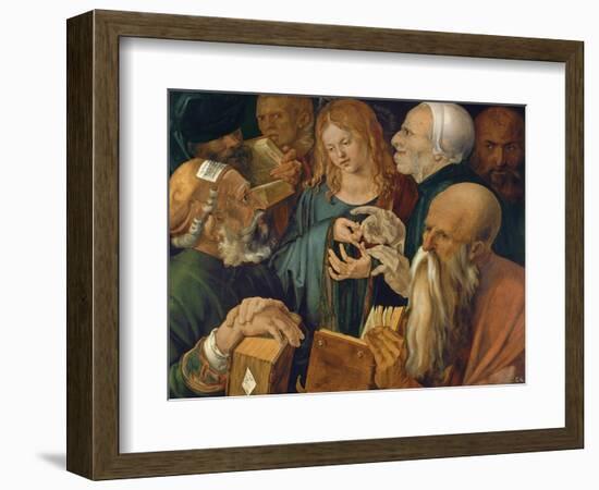 Christ Among the Doctors, 1506-Albrecht Dürer-Framed Giclee Print