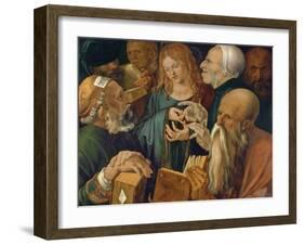 Christ Among the Doctors, 1506-Albrecht Dürer-Framed Giclee Print