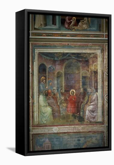 Christ Among the Doctors, circa 1305-Giotto di Bondone-Framed Stretched Canvas