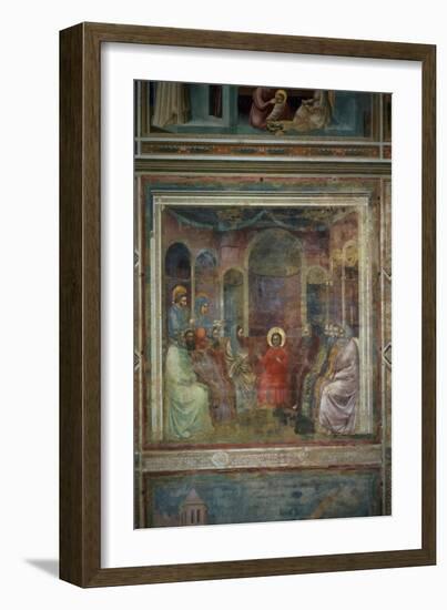 Christ Among the Doctors, circa 1305-Giotto di Bondone-Framed Giclee Print