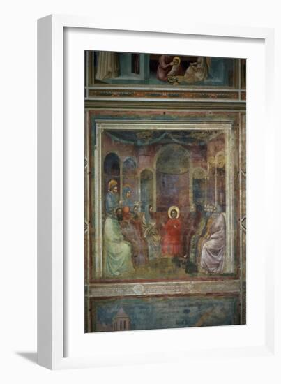 Christ Among the Doctors, circa 1305-Giotto di Bondone-Framed Giclee Print