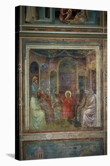 Christ Among the Doctors, circa 1305-Giotto di Bondone-Stretched Canvas