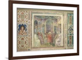 Christ among the Doctors in the Temple-Giotto di Bondone-Framed Premium Giclee Print