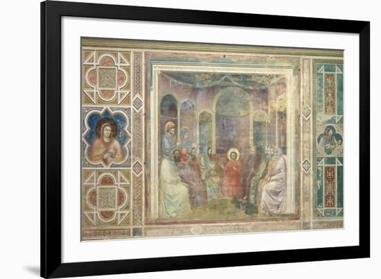 Christ among the Doctors in the Temple-Giotto di Bondone-Framed Premium Giclee Print