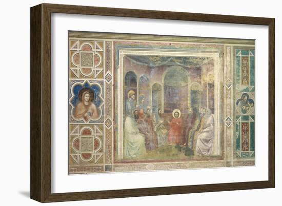 Christ among the Doctors in the Temple-Giotto di Bondone-Framed Art Print