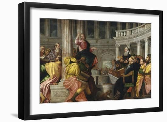 Christ Among the Doctors-Paolo Veronese-Framed Giclee Print