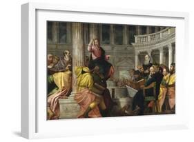 Christ Among the Doctors-Paolo Veronese-Framed Giclee Print