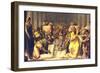 Christ Among the Doctors-Jacopo Tintoretto-Framed Giclee Print