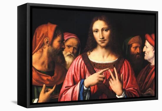 Christ Among the Doctors-Bernardino Luini-Framed Stretched Canvas