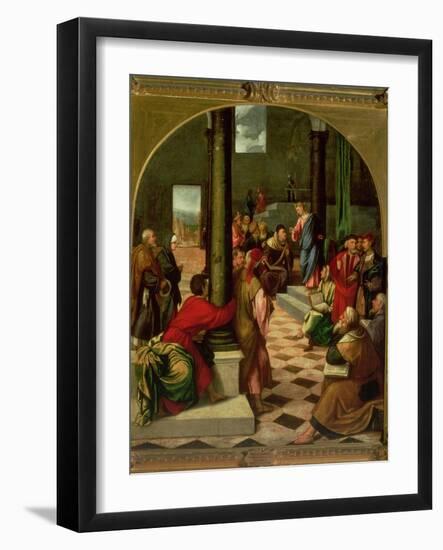 Christ Among the Doctors-Bonifacio Veronese-Framed Giclee Print