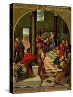 Christ Among the Doctors-Bonifacio Veronese-Stretched Canvas