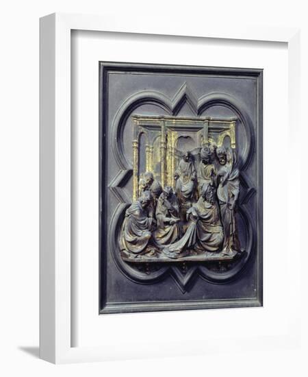 Christ Amongst the Doctors, Fourth Panel of North Doors of Baptistery of San Giovanni, 1403-24-Lorenzo Ghiberti-Framed Giclee Print