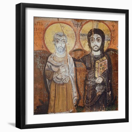 Christ and a Saint-null-Framed Premium Giclee Print