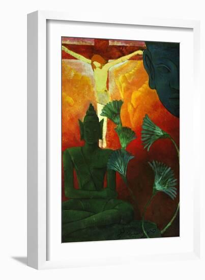 'Christ And Buddha', 1880-Paul Ranson-Framed Giclee Print