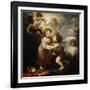 Christ and John the Baptist as Children, Between 1655 and 1660-Bartolomé Esteban Murillo-Framed Giclee Print