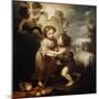 Christ and John the Baptist as Children, Between 1655 and 1660-Bartolomé Esteban Murillo-Mounted Giclee Print