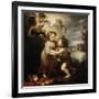 Christ and John the Baptist as Children, Between 1655 and 1660-Bartolomé Esteban Murillo-Framed Giclee Print