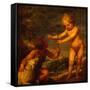 Christ and John the Baptist as Children, Ca 1665-Alonso Cano-Framed Stretched Canvas