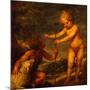 Christ and John the Baptist as Children, Ca 1665-Alonso Cano-Mounted Giclee Print