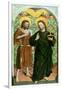 Christ and John the Baptist-Johann Koerbecke-Framed Giclee Print