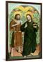 Christ and John the Baptist-Johann Koerbecke-Framed Giclee Print