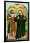 Christ and John the Baptist-Johann Koerbecke-Framed Giclee Print