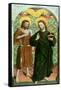 Christ and John the Baptist-Johann Koerbecke-Framed Stretched Canvas