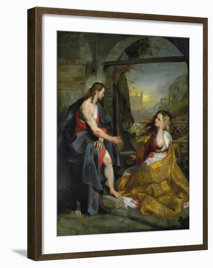 Christ and Magdalen-Federigo Barocci-Framed Giclee Print