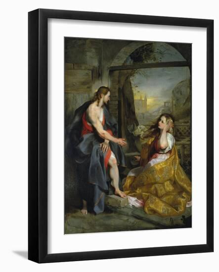 Christ and Magdalen-Federigo Barocci-Framed Giclee Print