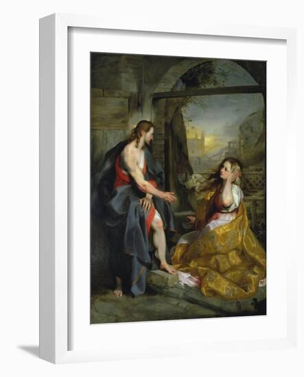 Christ and Magdalen-Federigo Barocci-Framed Giclee Print