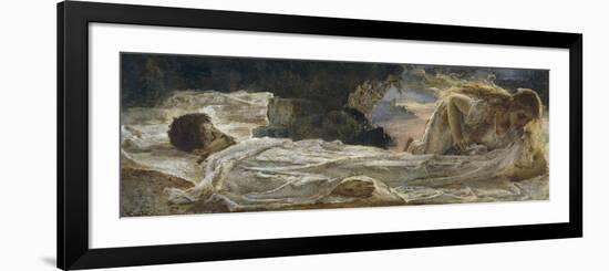 Christ and Mary Magdalene, 1904-Eugenio Prati-Framed Premium Giclee Print