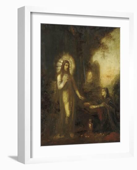 Christ and Mary Magdalene (Noli Me Tangere), C.1889-Gustave Moreau-Framed Giclee Print