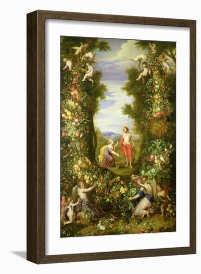 Christ and Mary Magdalene-Jan Brueghel the Elder-Framed Giclee Print