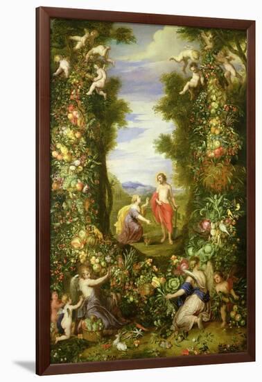 Christ and Mary Magdalene-Jan Brueghel the Elder-Framed Giclee Print