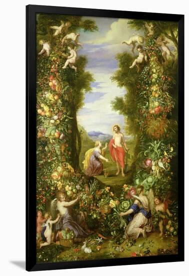 Christ and Mary Magdalene-Jan Brueghel the Elder-Framed Giclee Print