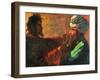 Christ and Nicodemus (Stud), 1889-Nikolai Nikolayevich Ge-Framed Giclee Print