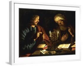 Christ and Nicodemus-Crijn Hendricksz Volmarijn-Framed Giclee Print