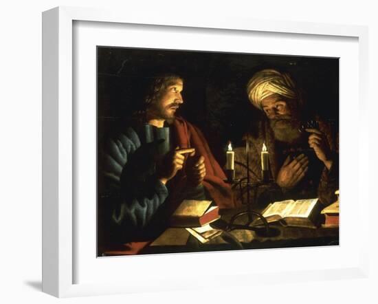 Christ and Nicodemus-Crijn Hendricksz Volmarijn-Framed Giclee Print