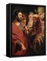 Christ and Nicodemus-Jacob Jordaens-Framed Stretched Canvas