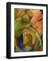 Christ and Saint John, from the Deposition of Christ, 1435, from Holy Trinity Altarpiece (Detail)-Fra Angelico-Framed Giclee Print